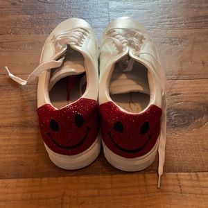 COPY - Lola Cruz Jeweled Smiley Sneakers! New!
